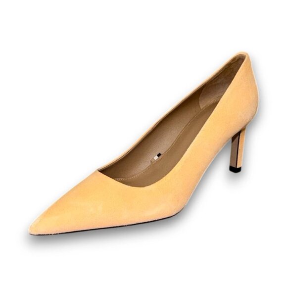 BOSS Janet Pump 70 Women's Peach Suede Heels US 7 (EU 37) MSRP $230 - Picture 1 of 4
